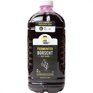 Fer-Real Borscht Fermented Beef Kvass, 64 Oz  Parve