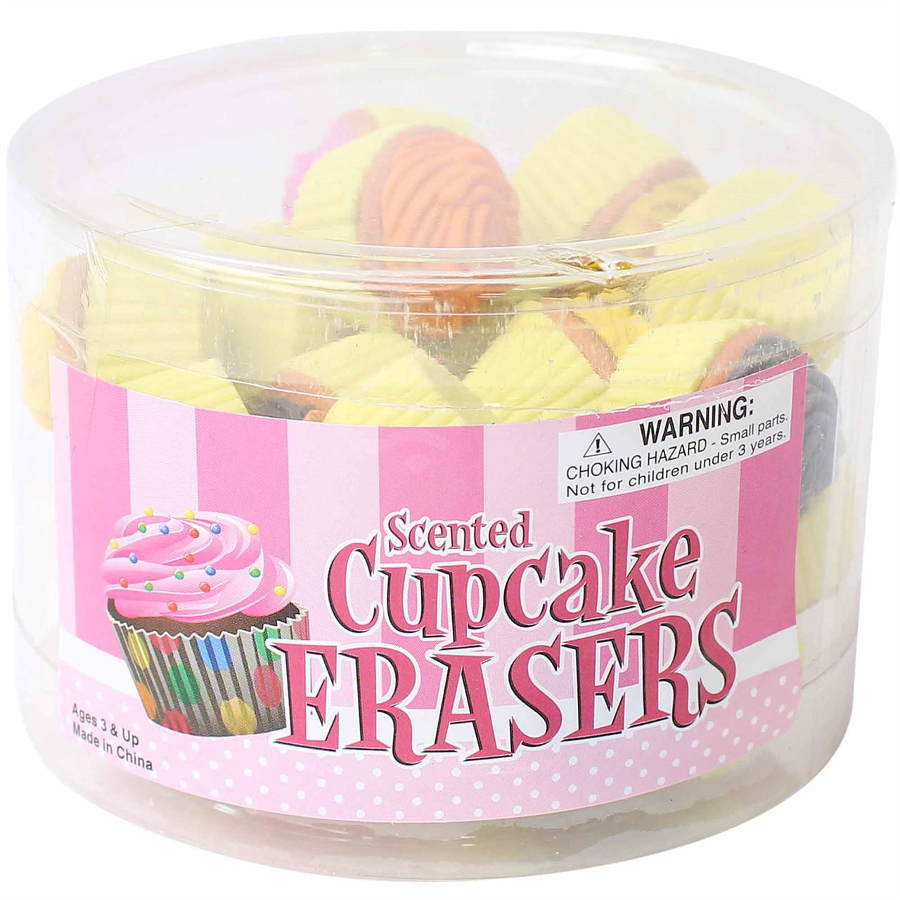 Rhode Erasers Cupcake Scented, 24 Pc