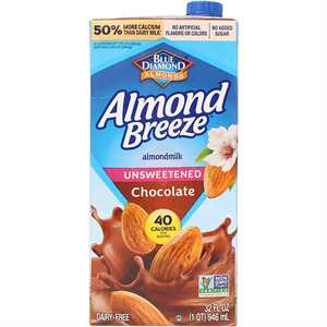 Blue Diamond Almond Breeze Choc Unsweetened, 32 Oz
