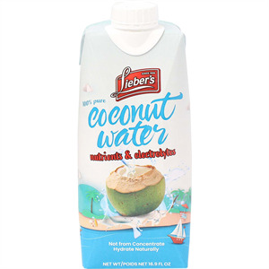 Lieber's Coconut Water Nutrients & Electrolytes, 16.9 Oz