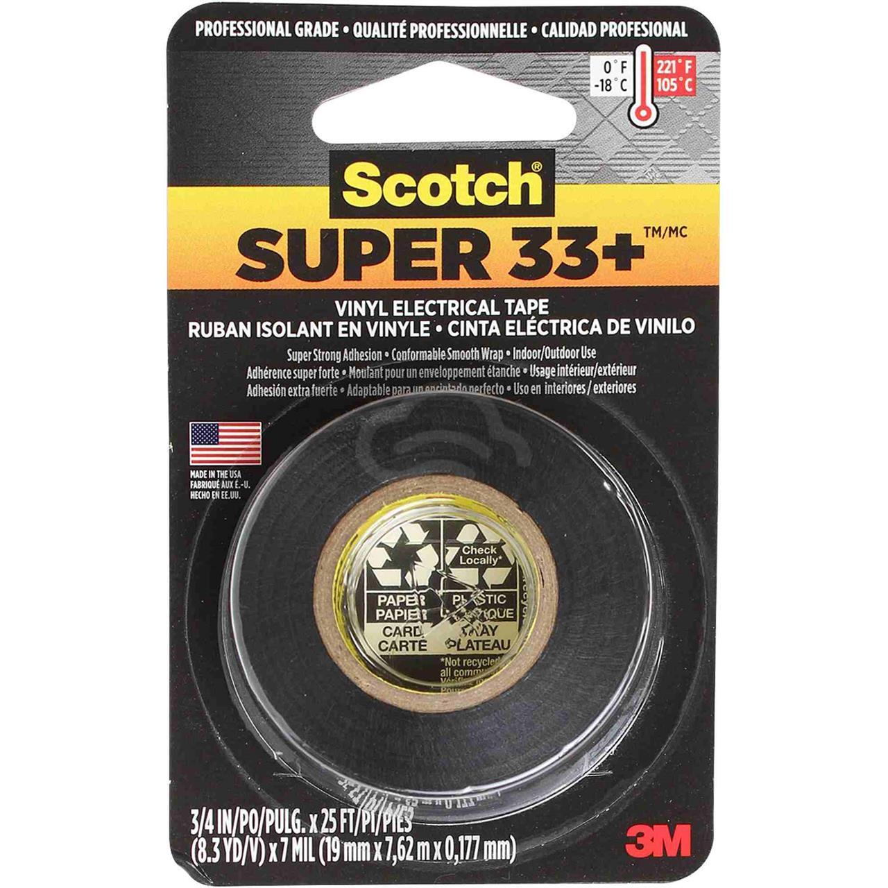 Scotch Electrical Tape 25' Super 33, 1 Pc
