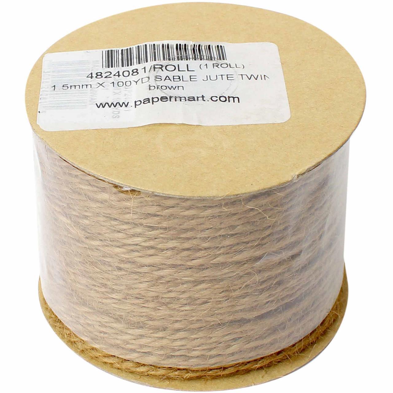 Paper Mart Jute Twine Cord Sable 1.5Mm, 100 Yd