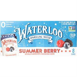 Waterloo Sparkling Water Summer Berry, 12 Oz