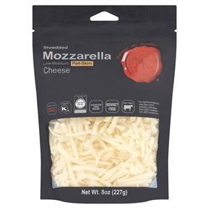 Natural & Kosher Shredded Mozzarella Part-Skim, 8 Oz