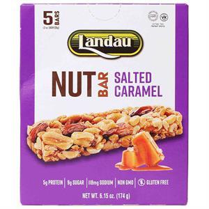 Landau Nut Bar Saltd Caramel, 5 Pk
