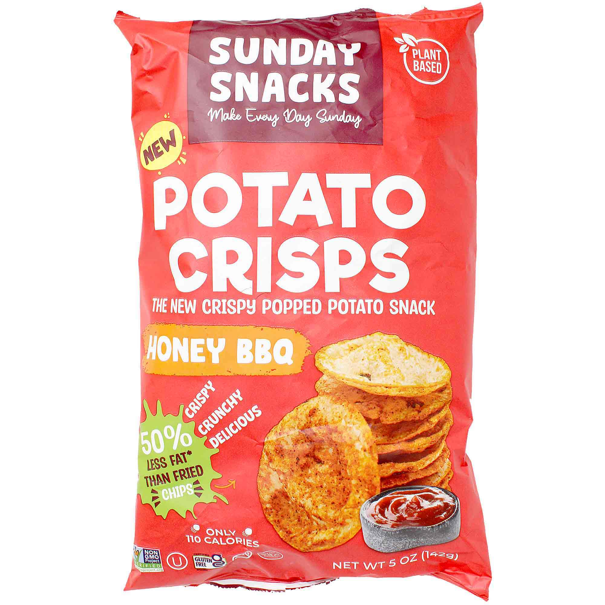 Sunday Snacks Potato Crisps Honey Bbq, 5 Oz