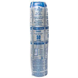 Solo Containers 8 Oz. Clear, 50 Pc